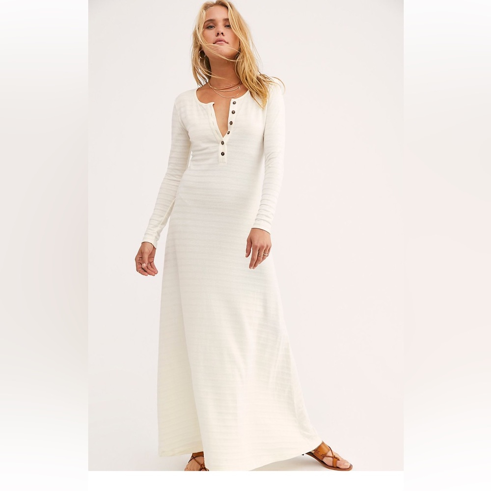 Free People blush Maxi Dress